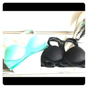 TWO Victoria Secret push up yoga bra